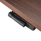 Ezywork Manual Extended Width Electric Height Adjustable Standing Desk - 48" x 30" - White Frame / Dark Walnut Table Top-Weight Capacity: 132 lbs