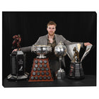 Connor Mcdavid Stretched 2023 Trophies - Framed Canvas - 20" x 16"-Premium canvas print with gallery-wrapped edges