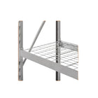Hardware Machinery Heavy Duty Storage Rack Steel Garage Shelving Unit - Silver-Ideal for garage, workshop, or industrial storage needs