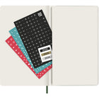 Moleskine - 2026 Agenda semainier Classic 12 mois à couverture souple - 5" x 8.25" - Vert myrte-Pochette intérieure à soufflet assortie