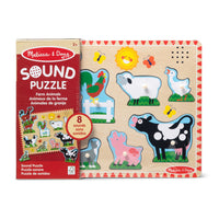 Melissa & Doug Farm Animals Sound Puzzle (LCI726)-Ages 2 - 6 years and grades kindergarten - 2nd