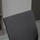Vinsetto - Chaise d’ordinateur pivotante en lin à dossier moyen - gris anthracite-Couleur : Gris foncé