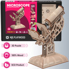 Mr.Playwood Microscope Mechanical Wooden 3D STEM Model - Set of 106-No messy glue required