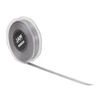 JAM Paper Double Faced Satin Ribbon - 3/8" W x 25 yd. - Silver-Size: 0.375" x 25 yards