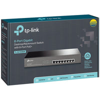 TP-Link TL-SG1008MP 8-Port Gigabit Desktop/Rackmount Switch with 8-Port PoE+-8x10/100/1000Mbps RJ45 ports