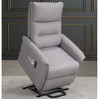 Brassex Levo Recliner Lift Chair - Light Grey-Rich fabric cover