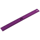 JAM Paper - Règle en aluminium robuste - 12 po - violet métallisé-Couleur : Acier inoxydable violet