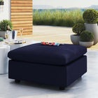 Modway Commix Sunbrella Outdoor Patio Ottoman - Navy-All-Weather Sunbrella Cushion Covers