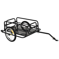 Aosom Bicycle Cargo Trailer-Lightweight steel frame