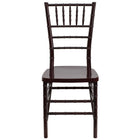 Flash Furniture HERCULES PREMIUM Series Mahogany Resin Stacking Chiavari Chairs - 2 Pack-Set of 2 Chiavari Chairs