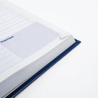 Blueline - 2026 Agenda quotidien Traditional Couverture rigide - 8 po x 5 po - Bleu - Bilingue-50 % de papier recyclé post-consommation