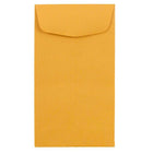 Jam Paper #6 Coin Business Recycled Envelopes - 3 3/8" H x 6" W - Brown Kraft - 50 Pack-Color: Brown Kraft