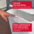Rubbermaid 12.2 Gallon Touch Top Trash Can - White -Hides and Secures Liner Bags: Integrated LinerLock  technology secures liner bags to the container to prevent slippage or spilling, while keeping bags hidden from sight