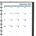 Blueline 2026 MiracleBind CoilPro 16-Month Monthly Planner - 11" x 9-1/16" - Black - Bilingual-Self-adhesive laminated tabs and storage pocket