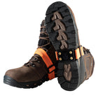 Impacto Midcleat B Non-Sparking Versatile Design Ice Cleats - One Size - Black with Orange Straps - 1 Pair-Adjustable and replaceable cleats provide excellent traction in all conditions