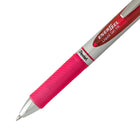 Pentel EnerGel Liquid Gel Refillable Grip Pen Retractable - 0.7mm - Pink  -0.7mm/stainless steel