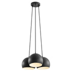 Modway Chalice 3-Light Metal Pendant - Black-Dimmable (Switch Not Included)