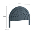 Modway Solana Arched Performance Velvet Full Headboard - Cadet Blue-6