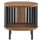 Modway Fortitude Side Table - Walnut Black-7