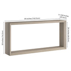 Hudson&Canal Osmond 64"W Console Table - Alder White-9