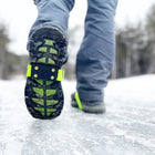 Impacto Midcleat FR Non-Sparking Versatile Design Brass Ice Cleats - One Size - Black with Green Fire Retardant Straps - 1 Pair-Adjustable and replaceable cleats provide excellent traction in all conditions