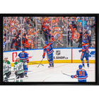 Edmonton Oilers Conference Final Celebration - Framed Canvas - 31" x 22"-Premium canvas print with gallery-wrapped edges