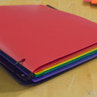 JAM Paper Plastic Two-Pocket School POP Folders - Assorted Primary Colours - 6 Pack-Quantity: 6 Folders per Pack | One for each subject & project