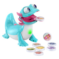 VTech Sandy Snacks-a-Lot - French-It’s time for a snack! Hold up a snack piece for Sandy to sniff, then place it on her tongue when she opens her mouth