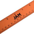 JAM Paper - Règle en aluminium robuste - 12 po - orange métallisé-Taille : 12 pouces de long / Règle de 1 pied