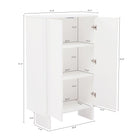 Manhattan Comfort Ella 31.5" Modern Accent Cabinet - White-Smooth Rounded Edges Add a Modern Charm and Enhance Safety
