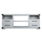 Manhattan Comfort Richmond 60" Traditional TV Stand - Grey-Industry- Chic Free Standing TV Stand for Living Room and Bedroom use