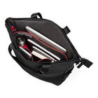 Bugatti x Edition22 - Business Tote Bag Convertible Into A Backpack - Black-Waterproof/Weather-Resistant rubberized vegan leather