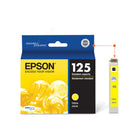 Epson T125 Ink Cartridge - Standard Capacity - Yellow-Worry-free handling - smudge, fade and water resistant prints 