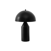 Monarch Specialties 23" H Table Lamp - Black Metal-Rejuvenate your space with this 23"h table lamp, featuring a sleek black metal design topped with a mushroom-shape metal dome shade, that serves as a fashionable and trendy accent piece for any living room, bedroom, or office