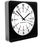 Marathon Large 12-Inch Analog Wall Clock with Auto-Night Light & Silent Sweep - Black/White (CL030057BK-WH1)-This clock was engineered with a silent, continuous-sweep second hand quartz movement. It does not emit a ticking sound.