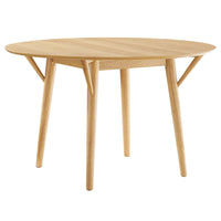 Modway Gallant 47" Round Dining Table - Oak-Modern Kitchen or Dining Table