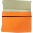 JAM Paper Thin Portfolio File Carrying Case with Elastic Band - 9 1/4 x 1/2 x 12 1/2 - Orange-Quantity: Sold Individually