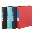 Staples 1" 3-Ring Economy Binder - Light Blue-PVC free polypropylene, matte finish