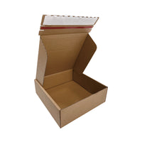 Reliabag - Boîtes d'expédition en papier kraft ondulé auto-adhésives - 9" x 9" x 3" - Paquet de 40-Léger, écologique, durable et robuste