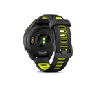 Garmin - Forerunner 265S, lunette et boîtier noirs avec bracelet en silicone noir/jaune ampere-Ne manquez jamais un appel ou un SMS depuis votre smartphone Android ou Apple couple avec les notifications intelligentes