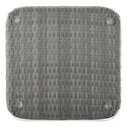 Manhattan Comfort Cannes Modern Patio 2-Person Seating Group 3-Piece Set with End Table - Grey-30 Day Limited Manufacturer's Warranty