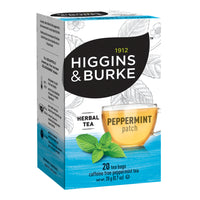 Higgins & Burke Peppermint Herbal Tea - 20 Pack-Bursting with cool menthol, our caffeine-free Peppermint tea provides an invigorating flavour