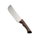 Tramontina - Churrasco Ensemble de couteaux à griller avec manches en bois dur - Acier inoxydable haute teneur en carbone - Lame dentelée - 4 pièces-Lames coniques rectifiées, finition vibrée avec bords fins
