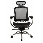 TygerClaw Professional Air Grid High Back Office Chair with Headrest, 26" x 16.1" x 30.7", Black-GreyPowder coated steel Arm