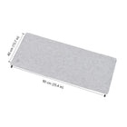 BlueDiamond Large Premium Felt Deskpad for Home Office Gaming Anti-Slip Rubber Bottom - 35.4" L x 15.7" W - Lunar-Anti-slip base: Will stay sturdy and secure on almost all surfaces
