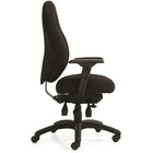 Staples - Fauteuil à basculements multiples à dossier moyen ObusForme Professional, Fusion en houille, noir-Augmentez ou réduisez la tension selon le poids de votre corps pour basculer confortablement sans pousser fortement, réduisant la fatigue musculaire