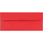 JAM Paper Enveloppes format livret en papier recyclé de couleur vive, ferm. gommée, 4 1/8 x 9 1/2 po, rouge festif, paq./100-Rouge festif