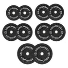 MotionGrey - Disques de musculation premium - Disques olympiques pour entraînement de force - 35 lb - Noir - Lot de 2-Poids précis et équilibré : Plaques calibrées avec précision pour une répartition uniforme et un entraînement plus sûr et contrôlé