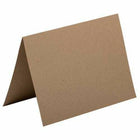 JAM Paper Blank Foldover Cards - 60 lb - A7 Size - 5" x 6" - 5/8" - Brown Kraft Recycled - 25 Pack-Color: Brown Kraft