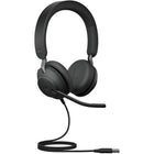 Jabra Evolve2 40 SE USB-C/A Wired Stereo On-Ear Headset - Teams-3-microphone technology for outstanding call performance